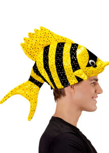 chapeau poisson, chapeau thème mer, chapeau humour