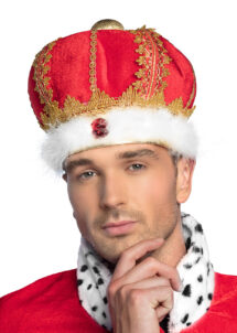 couronne de roi en tissu, couronne roi et reine, couronne de roi velours