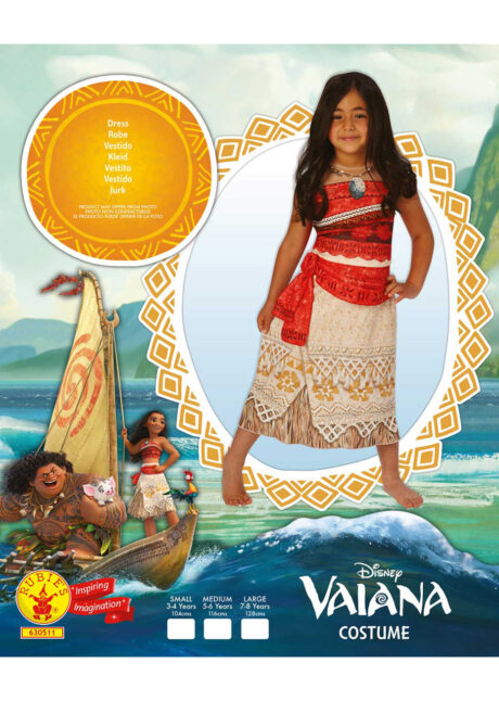 Déguisement de Vaiana pour fille - Taille au choix - Jour de Fête -  Princesses - Thèmes