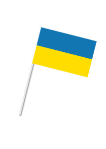 drapeau ukraine, drapeau de l'Ukraine, drapeau ukrainien, drapeau de table ukraine, Drapeau de l’Ukraine, Drapeau de Table 14 x 21 cm, baguette bois