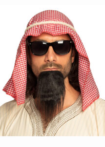 foulard Sheik arabe, coiffe de Sheik arabe, chapeau Sheik arabe, Coiffe de Sheik Arabe, avec Lunettes et Barbe