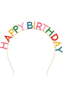 diadème anniversaire, Diadème Anniversaire, Happy Birthday Métal