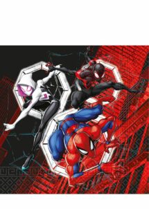 SERVIETTES ANNIVERSAIRE SPIDERMAN, serviettes thème spiderman