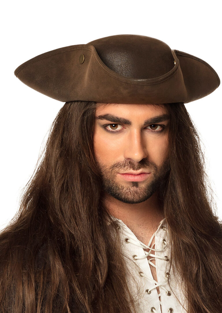 Chapeau De Cowboy Western En Cuir Marron Daim – Fait Main (Neuf, Taille Adulte)