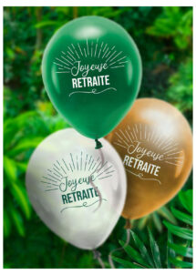 ballons retraite, ballons latex retraite, décorations retraite, ballons joyeuse retraite