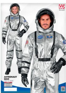 déguisement astronaute, costume d'astronaute, casque astronaute, Déguisement Astronaute Argent avec Casque Souple