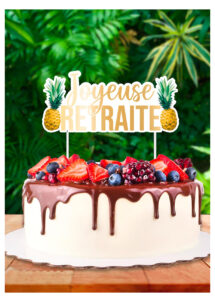 décoration gâteau, cake topper, décoration gâteau retraite