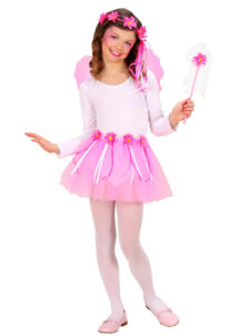 ailes de fée, déguisement fée enfant, tutu rose, ailes roses de fée