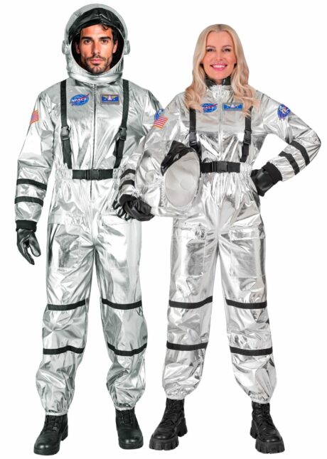 déguisement astronaute, costume d'astronaute, casque astronaute, Déguisement Astronaute Argent avec Casque Souple