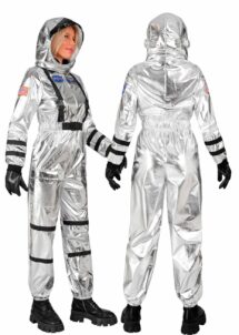 déguisement astronaute, costume d'astronaute, casque astronaute, Déguisement Astronaute Argent avec Casque Souple