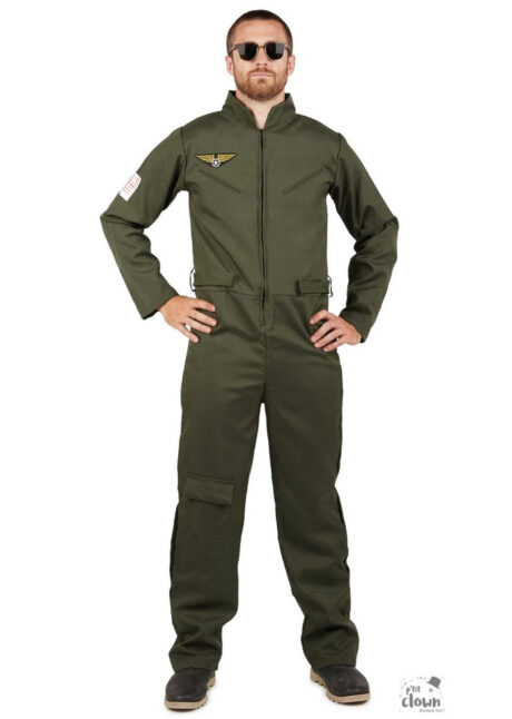 déguisement pilote de combat, costume pilote de combat, déguisement top gun, combinaison top gun déguisement, costume top gun homme, Déguisement Aviateur, Pilote Top Gun