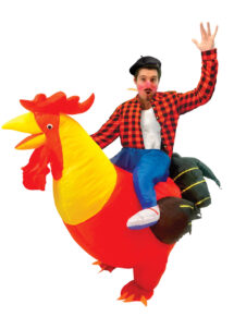 déguisement gonflable, déguisement de coq, costume gonflable