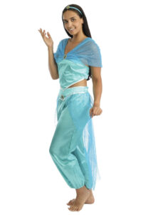 déguisement Jasmine, princesse orientale, Déguisement Danseuse Orientale, Jasmine Bleue