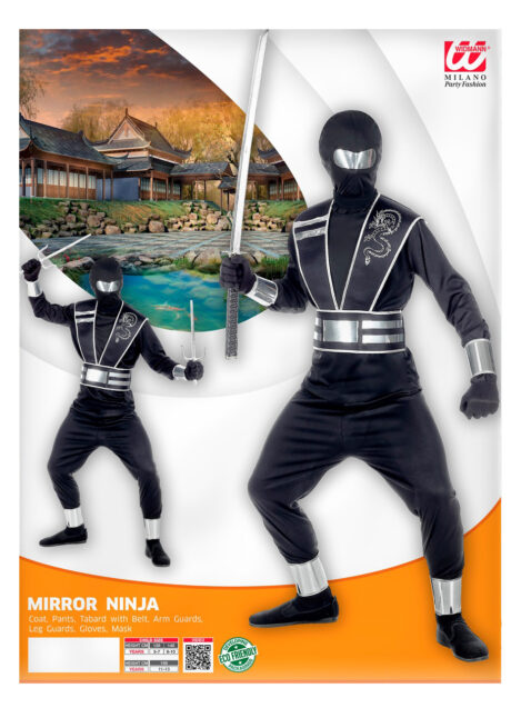 déguisement de Ninja garçon, déguisement de ninja enfant, Déguisement de Ninja Miroir, Garçon