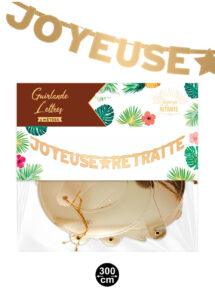 guirlande retraite, décorations retraites, guirlande joyeuse retraite