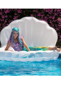 perruque de sirène, perruque bleue, perruque cheveux longs