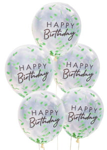 ballons anniversaires confettis, ballons confettis pétales, ballons hélium, ballons ginger ray, Ballons Anniversaire, Confettis Pétales