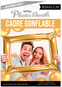 cadre gonflable, Photo Booth, cadre Photo Booth doré