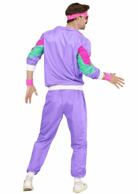 déguisement années 80, survêtement années 80, Déguisement Années 80 Survêtement Violet et Vert