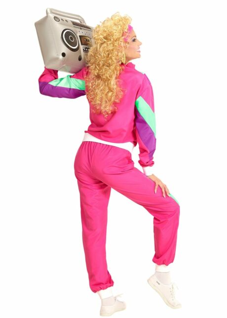 déguisement années 80, déguisement survêtement années 80, jogging années 80, Déguisement Années 80 Survêtement Rose et Vert