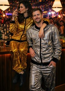 déguisement boule à facette, déguisement années 80, déguisement diso