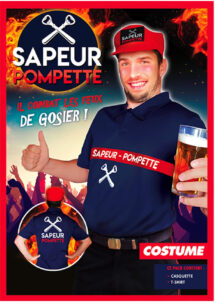 déguisement humour pompier, déguisement evg, déguisement humour, Déguisement Sapeur Pompette, avec Casquette