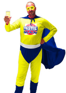 Déguisement humour, déguisement pastis, EVG, Déguisement Pastis Man