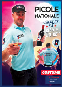 déguisement humour picole nationale, déguisement evg humour, déguisement humour police, Déguisement Picole Nationale, avec Casquette