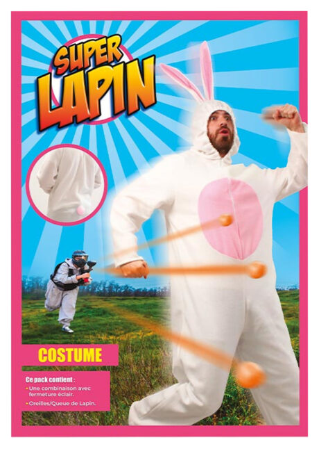 déguisement de lapin, costume de lapin, déguisements animaux adultes, Déguisement de Lapin, Super Lapin