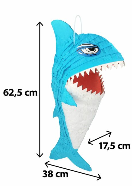PINATA REQUIN ANNIVERSAIRE, pinata anniversaire enfant, Pinata Requin – Anniversaire Thème Mer et Océan – 62,5 cm