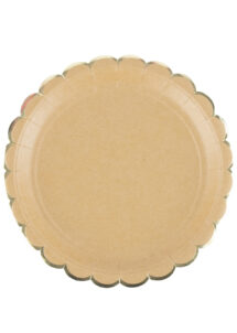 assiettes en carton, assiettes jetables anniversaire, assiettes jetables picnic, assiettes kraft chic