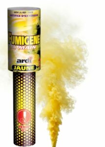 fumigène à main, fumigène jaune, fumigènes, Fumigène à Main Jaune sur Bâton – 45 Secondes, Pack de 2