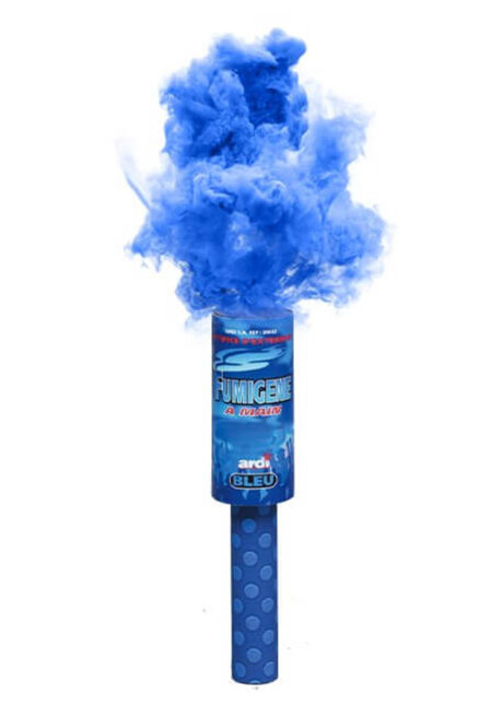 fumigène à main, fumigène bleu, fumigènes, Fumigène Bleu, à Main, 45 s
