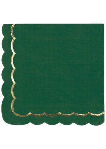 serviettes jetables, serviettes en papier, serviettes vertes, serviettes anniversaire