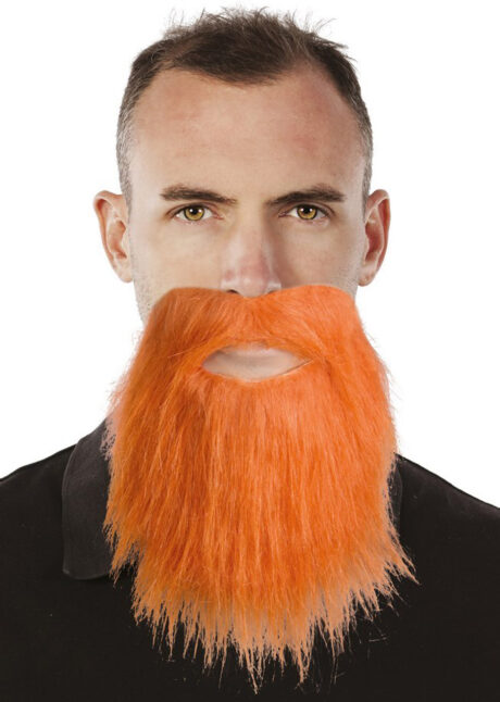 postiche, barbe rousse, fausse barbe rousse, Barbe Rousse Lisse