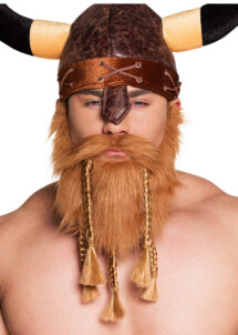 barbe viking, barbe blonde, barbe tresse de viking