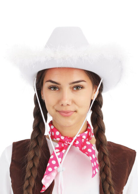 chapeau cowboy blanc, chapeau cowboy femme, chapeau cowboy Coachella, Chapeau de Cowboy, Sexy Girl, Blanc