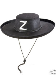 chapeau de zorro adulte, accessoire Zorro, Chapeau de Zorro et de Justicier