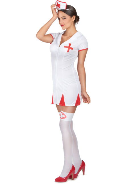 déguisement infirmière sexy, costume d'infirmière, Déguisement d’Infirmière, Zip et Croix Rouge