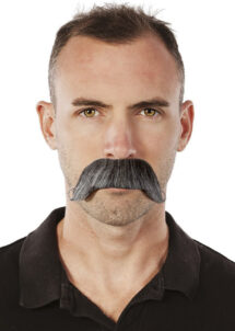moustache grise, moustaches, postiches, fausses moustaches, Moustache Grise, Dandy