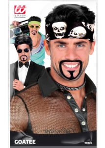 moustache noire, bouc noir, bouc autocollant