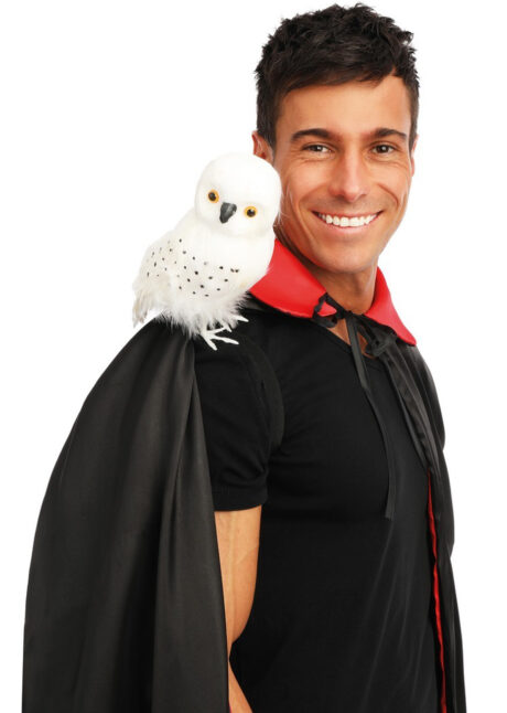 chouette blanche Edwige, chouette plumes, décorations halloween, faux oiseaux, Chouette Plumes Blanches, Edwige