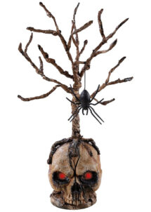 tête de mort décoration, décoration table halloween, Faux Crâne Lumineux, Décor de Table, 55 cm