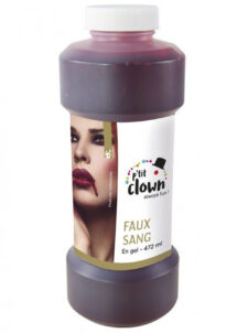 faux sang réaliste, faux sang, maquillage faux sang halloween, faux sang de vampire, faux sang paris, faux sang effets spéciaux, Faux Sang, Flacon de 472 ml