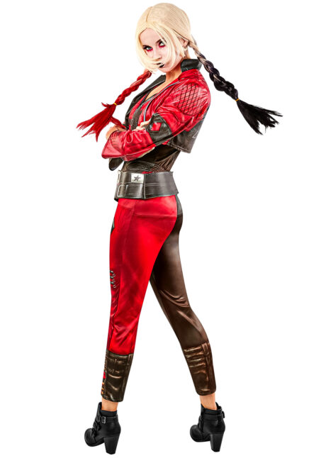 déguisement Harley Quinn suicide squad 2, combinaison harley Quinn rouge et noire, Déguisement Harley Quinn, Suicide Squad 2