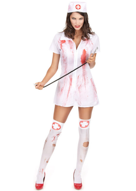 déguisement infirmière zombie, costume infirmière halloween, déguisement halloween femme, Déguisement d’Infirmière Zombie Psychopathe