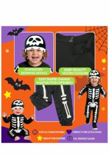 déguisement squelette bébé, déguisement bébé squelette Halloween, déguisement Halloween bébé
