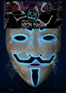 masque anonymous, masque lumineux anonymous, masque led anonymous