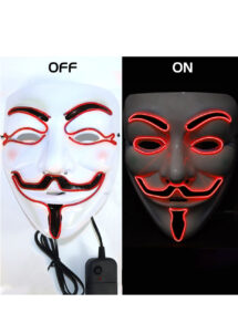 masque anonymous, masque lumineux anonymous, masque led anonymous
