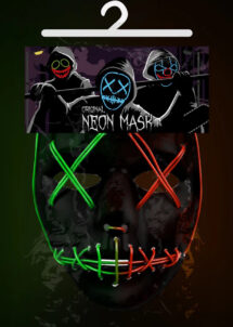 masque led purge, masque la purge, masque lumineux led, masque halloween, American nightmare